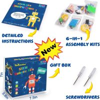STEM Robotics Kit 6 Set Science Experiments Project Activities Toys for Kids 6-8 8-12 Engineering Building Electronic Motor Robot Kid Craft Boy Girl 5+ 6 7 8 9 10 12 Year Old Gift Summer Outdoor Toy - Image 7