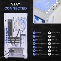 NOVATECH Phantom - Prebuilt Gaming PC Desktop Computer - RX580 8GB - Core i7 Xeon 3.5GHz - 16GB RAM - 512GB M.2 SSD WiFi/BT, Win 11 Pro - Gaming Computer Tower - Pre Built PC Gaming - 1 Year Warranty - Image 7
