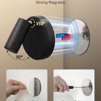 EZVALO Spotlights Indoor with Remote, 5500mAh Rechargeable Picture Lights, Wireless LED Uplighting with Timer＆Dimmable, 3CCT, Display Lights for Plant Painting, Artwork, Accent Lighting (2Pack-Black) - Image 9