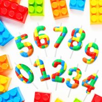 Building Block 3rd Birthday Number Candles, Number 3 Candle Cake Topper Decorations for Building Block Themed Parties, Birthday Cake Candles for Boys Girls Kids Party Supplies - Image 3