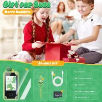 Kids Smart Phone Toys for Boys,Dinosaurs Gift Toys for Boys Ages 3-9 Christmas Birthday Gifts Mini Smart Phone Toys With 2.8" Touchscreen 16 Learning Games Dual Camera Music Player, 8G SD Card - Image 7