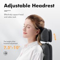 Criss Cross Chair with Wheels & Flip-up Arms, Executive Office Chair with Foot Rest, Swivel Cross Legged Office Chair, Corduroy Fabric Comfy Computer Desk Chair, Vanity Chair for Home, Black - Image 7