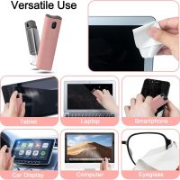 2 Pack Screen Cleaner Spray and Wipe for Laptop Monitor and Car Screens, Phone Touchscreen Mist Cleaning Kit for Cellphone, Tablet, PC, Computer, LCD, Eyeglass, iPhone, iPad, Mac Pro - Grey and Pink - Image 5