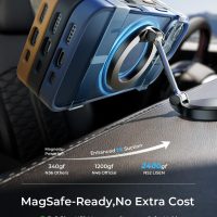 LISEN 3-Pack Magnetic Shockproof for iPhone 16 Pro Case Slim [Fit for MagSafe][Military Grade Drop Protection] Translucent Matte Phone Case for i Phone 16 Pro, Black, Brown, Blue - Image 4