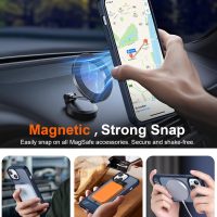 Temdan Magnetic Compatible with iPhone 14 Case/iPhone 13 Case,[Built-in Invisible Kickstand][Compatible with MagSafe][Military Grade Shockproof] Slim Translucent Matte Phone Case for iPhone 14/13 6.1" - Image 6
