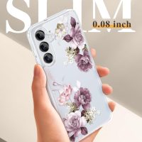 GVIEWIN for Samsung Galaxy A16 5G Case, [Screen & Camera Lens Protector] [Military-Grade Protective] Women Clear Floral Not Yellowing Shockproof Bumper Phone Case for Galaxy A16, Cherry Blossoms - Image 6