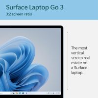 Microsoft Surface Laptop Go 3 (2023) - 12.4" Touchscreen, Thin & Lightweight, Intel Core i5, 8GB RAM, 256GB SSD SSD, with Windows 11, Ice Blue Color Copilot - Image 3