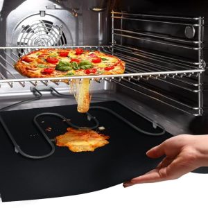 33 * 40cm Oven Liner Mat for Small & Medium Ovens - Non-Stick, Heat Resistant, Fits up to 13x15.7in Ovens, Easy Clean, 15.74x13in, 1Pack