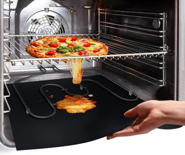 33 * 40cm Oven Liner Mat for Small & Medium Ovens - Non-Stick, Heat Resistant, Fits up to 13x15.7in Ovens, Easy Clean, 15.74x13in, 1Pack