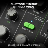 Mackie MobileMix 8-Channel USB-Powerable Mixer for Streaming and Recording with Smartphones and DSLR Cameras, Live Streaming with Instruments, Microphones, Bluetooth - Image 4