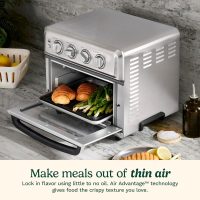 Cuisinart Air Fryer Toaster Oven with Grill, 1800W 8-1 Air Fryer Oven with Bake, Convection Bake, Grill, Broil and Warm Options, Large Capacity, 60-Minute Timer, TOA-70, Stainless Steel - Image 4