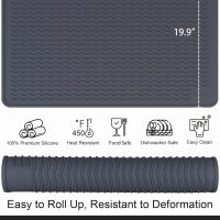 Stove Top Covers for Electric Stove, Food Grade Heavy Duty Silicone Glass Stove Top Cover Protector, Induction Cooktop Protector, Heat Resistant Range Ceramic Stove Top Covers Mat, Oven Cover - Image 2