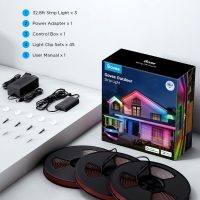 Govee Outdoor LED Strip Lights, 98.4ft Smart Outdoor Lights Work with Alexa and Google Assistant, App Control, IP65 Waterproof, RGBIC Lights for Patio, Eave, Party Decorations - Image 7