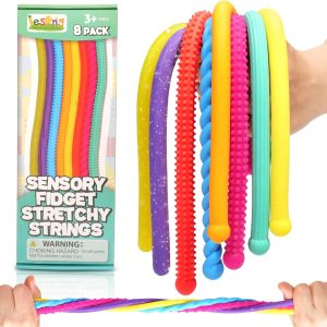 Sensory Autism Toys for Kids - Textured Stretchy Sensory Fidget Toys for Stress Anxiety - Sensory Toys Special Needs for Autistic Autism Children Toddlers Boys Girls, Treasure Box Classroom & Travel