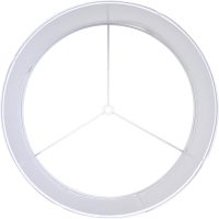 Set of 2 Pure White Linen Drum Lamp Shade 13" Top x 13" Bottom x 10" High (Spider) Contemporary Lamp Shades for Table Lamps & Bedside Lamps Replacement Lampshade - GO&SO - Assembly is Required - Image 4