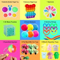 100 pcs Fidget Toys Pack, Party Favors For Kids 8-12 Mini Autism Sensory Toy Goodie Bag Pinata Stuffers Treasure Box School Prizes Birthday Party Supplies Halloween Treat Xmas Gifts For Boys Girls 4-8 - Image 4