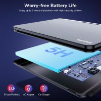 15.6" Portable Blu Ray Player with 13.3'' 1080P Screen Rechargeable Battery Support HDMI Input & HDMI Output, Sync Screen, AV Out & in, Dolby Audio, Last Memory, USB/SD Card (Black) - Image 6