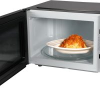 Emerson MWG1191SB Microwave with Built-in Grill Function, 1100W, LED Timer Display 11 Power Levels, 9 Preset Cooking Options, Removable Glass Turntable, Child Lock, 1.1 Cu. Ft, Stainless Steel - Image 5