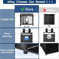 Mavivegue Book Shelf, 12 Cube Storage Organizer, DIY Bookcase, Metal Bookshelf,Tall Book case for Bedroom, Living Room,Office,Closet, Black Cubicle Rack - Image 6