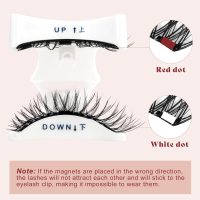 Higu clace Magnetic-Eyelashes with Applicator 2 Pairs Magnetic-Lashes Natural Look Wispy Magnet Lashes Easy to Wear and Remove（DJCX-A+C） - Image 4