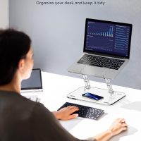 Adjustable Foldable Laptop Stand, Portable Ergonomic Computer Stand for Laptop, Compatible with 10 to 15.6 Inches Notebook Computers - Image 8
