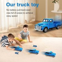Little Blue Truck Toy for Kids Ages 2 3 4 5 6 7 8 Year Old Boys Girls,1:32 Alloy Kids Car Toy Driveable,Car Door Can Open,Toy Trucks for Toddlers Easter Christmas Birthday Gifts - Image 2