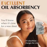 Natural Oil Blotting Sheets for Face with Bamboo Charcoal - 25% Larger - 3pk/300 Makeup Friendly Oil Absorbing Sheets for Face - Easy Dispensing Blotting Papers - Image 5