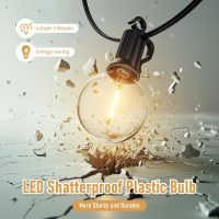 Brightown Outdoor String Lights - Waterproof Globe Patio Lights 30 Ft with 30 G40 Shatterproof LED Bulbs, Connectable Commercial Hanging Light for Backyard, Bistro, Porch, Cafe, Deck, Garden - Image 6