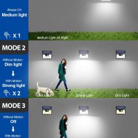 Peasur Solar Lights Outdoor Motion Sensor, 6 Pack 140 LED Solar Powered Fence Light Waterproof, 3 Modes Security Wall Lighting for Outside Yard Deck Garden - Image 4