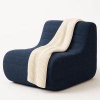Bean Bag Chair, Fireside Bean Bags Lazy Sofa Sack, Big Beanbag Chair Floor Couch, Memory Foam Lounge Chair for Bedroom, Living Room, Office and Home (Gray) - Image 9