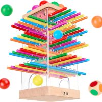 Montessori Wooden Board Games, 48 Colorful Sticks Dice Game with 12 Balls, Family Game for Kids and Adults, Math Educational Toys for 3 4 5 6 Years Old, Fine Motor Skills Toy Gifts for Boys and Girls - Image 9