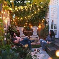 addlon 54FT(48+6) Solar String Lights Outdoor Waterproof with USB Charging & Remote Control - Dimmable Solar Power Patio Lights with LED Bulbs for Porch, Garden, Yard, Market, Bistro - Last for 20+Hrs - Image 9