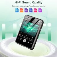 128GB MP3 Player - Music Player with Bluetooth 5.4, 2.4" Portable HiFi MP3 Player with FM Radio, HD Speaker, E-Book,Voice Recorder, Walkman Digital Music Player Earphones Included - Image 5