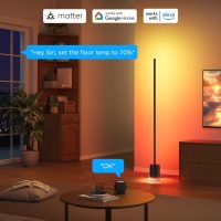 Govee Floor Lamp 2 with Matter, RGBIC, Warm Cool White LED, Alexa Compatible, 1725lm, Music Sync, Scene Modes, Smart Floor Lamp for Living Room, Bedroom, Black(1 Pack) - Image 4