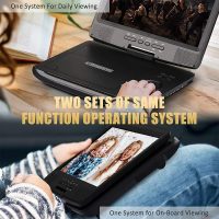 12" Portable DVD Player with 5-Hour Rechargeable Battery, 10.1" HD Swivel Display Screen, Support CD/DVD/SD Card/USB, Car Headrest Case, Car Charger, Last Memory Valentines - Image 5