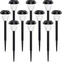 Super Bright Solar Lights Outdoor Waterproof 10 Pack, Dusk to Dawn Up to 12 Hrs Solar Powered Pathway Garden Lights Auto On/Off, LED Landscape Lighting Decorative for Walkway Patio Yard - Image 2