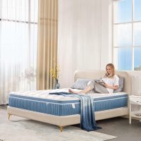 Rimensy King Mattress, 14 Inch Hybrid Mattress in a Box, Gel Foam Mattress, Individually Wrapped Pocket Coils Innerspring Mattress, Support & Pressure Relief, Medium, 76"*80"*14" - Image 6