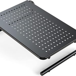 Monitor Stand Riser, Monitor Riser, Laptop Stand for Desk, Laptop Riser, Desk Organizer for Monitor, Laptop Shelf w/Vented for Screen, Computer Stand for Laptop, PC, Printer, for Home & Office