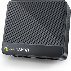 Beelink SER5 MAX Mini PC, AMD Ryzen 7 6800H(6nm, 8C/16T) up to 4.7GHz, Mini Computer 32GB LPDDR5 RAM 500GB NVME SSD, Micro PC 4K@60Hz Triple Display, Mini Gaming Computer WiFi6/BT5.2/HTPC/W-11 Pro