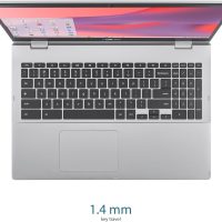ASUS Chromebook CX1, 15.6" FHD NanoEdge Display, Intel Celeron N4500 Processor, 64GB eMMC Storage, 8GB RAM, ChromeOS, Transparent Silver, CX1500CKA-AS84F - Image 6
