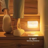 8 Pack Motion Sensor Stair Light for Indoor, Battery Operated Closet Lights, Wireless Stick on Anywhere Hallway Lamp, Portable Led Night Lamps for Bedroom Under Cabinet Kitchen - Image 2