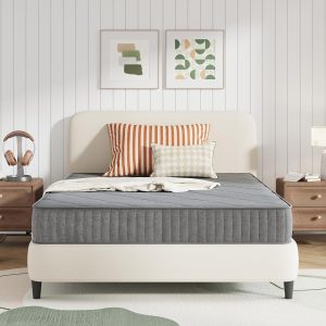 Novilla 6 Inch Twin Mattress, Medium Firmness Twin Mattress for Kids, Inner Spring Hybrid Mattresses in a Box, Motion Isolation & Pressure Relief, CertiPUR-US Certified