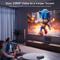 15.6" Portable Blu Ray Player with 13.3'' 1080P Screen Rechargeable Battery Support HDMI Input & HDMI Output, Sync Screen, AV Out & in, Dolby Audio, Last Memory, USB/SD Card (Black) - Image 3