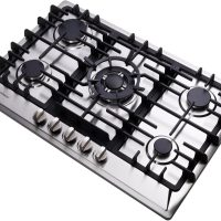 Gas Cooktop 30 Inch, Stainless Steel 5 Burners Gas Stovetop Built-in LPG/NG Convertible Gas Cooktop Dual Fuel Sealed Gas Stove - Image 6