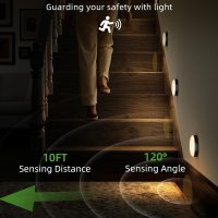 EZVALO Under Cabinet Lighting,1000mAh Rechargeable Puck Lights with Remote,3 Color Temps & 12 RGB Motion Sensor Closet Lights Indoor, Dimmable Under Counter Lights for Kitchen, Shelf Black (6 Packs) - Image 5
