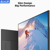 KOORUI 24-inch Computer Monitor Full HD 1920 x 1080p 100Hz VA Display 3000:1 Contrast Ratio with HDMI VGA, Three-Sided Slim Bezels, 100 x 100 mm VESA Mountable, Ergonomic Tilt, Black - Image 2