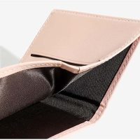 Wallet for Women, PU Leather Trifold Small Wallet, RFID Blocking Credit Card Holder Cash Purse (Pink) - Image 2