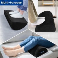 Foot Rest for Under Desk at Work,Office Desk Accessories with Soft Foam and Washable Removable Cover, Foot Stool for Office, Car, Home to Foot Support and Relax Ankles, Black - Image 7