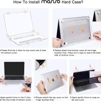 MOSISO Compatible with MacBook Air 13 inch Case M1 Chip 2021-2018 Release A2337 A2179 A1932, Plastic Hard Shell&Keyboard Cover&Screen Film&Storage Bag for MacBook Air 13.3 inch Case, Transparent - Image 5