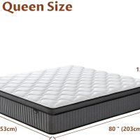 12 Inch Queen Mattress in a Box, Hybrid Cooling Gel Memory Foam & Pocketed Coils, Medium Firm, CertiPUR-US Certified, Pressure Relief, Motion Isolation - Image 2